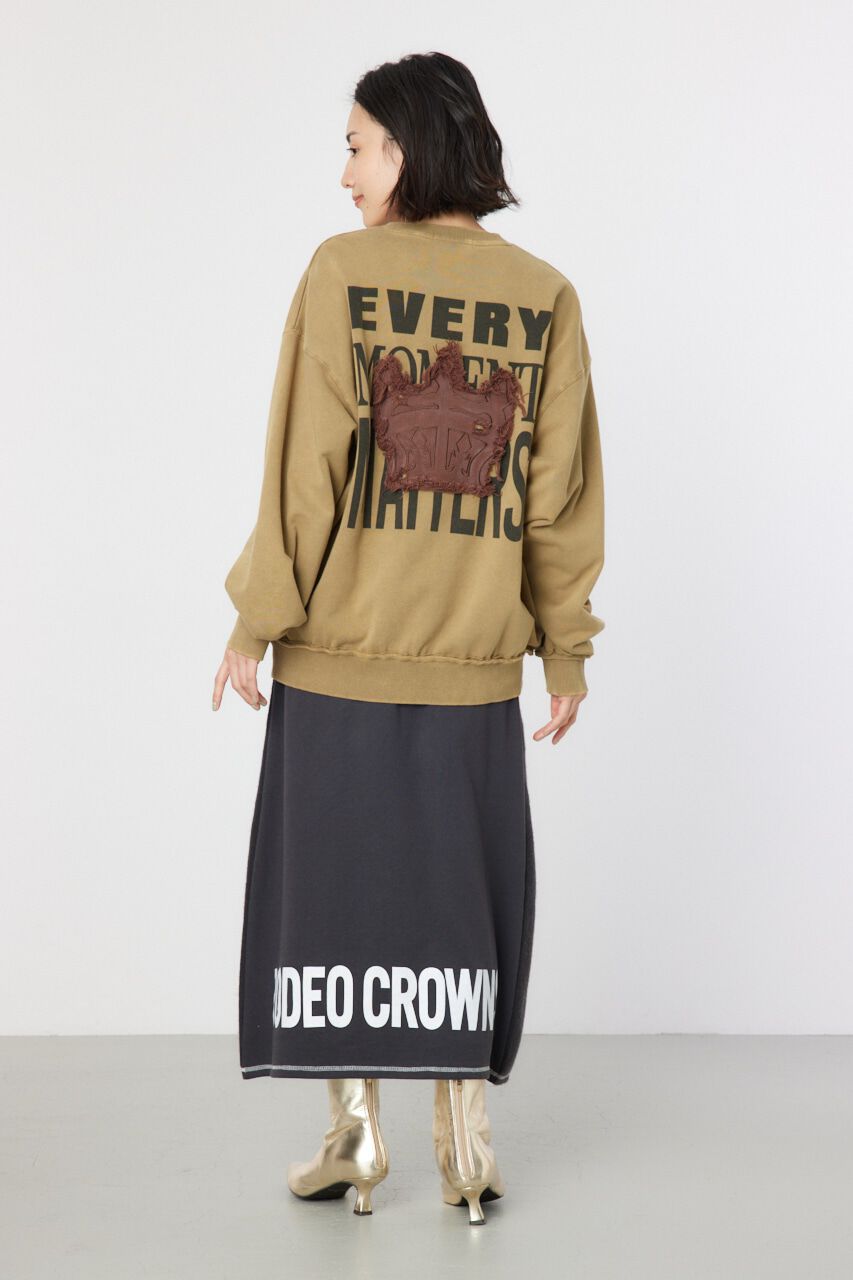 RODEO CROWNS「ダメージCROWNアップリケスウェット」|パーカー|