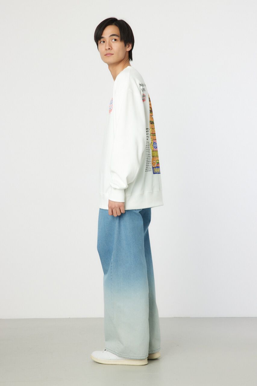 RODEO CROWNS「フェードワイドデニムパンツ」|デニム|