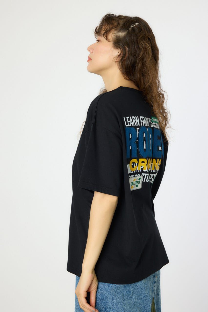 RODEO CROWNS「Overlap デニムアップリケTシャツ」|Tシャツ・カットソー|