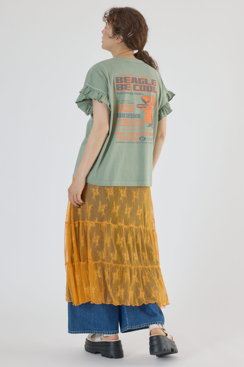 RODEO CROWNS「Vintage Graphicフリル Tシャツ」|Tシャツ・カットソー|