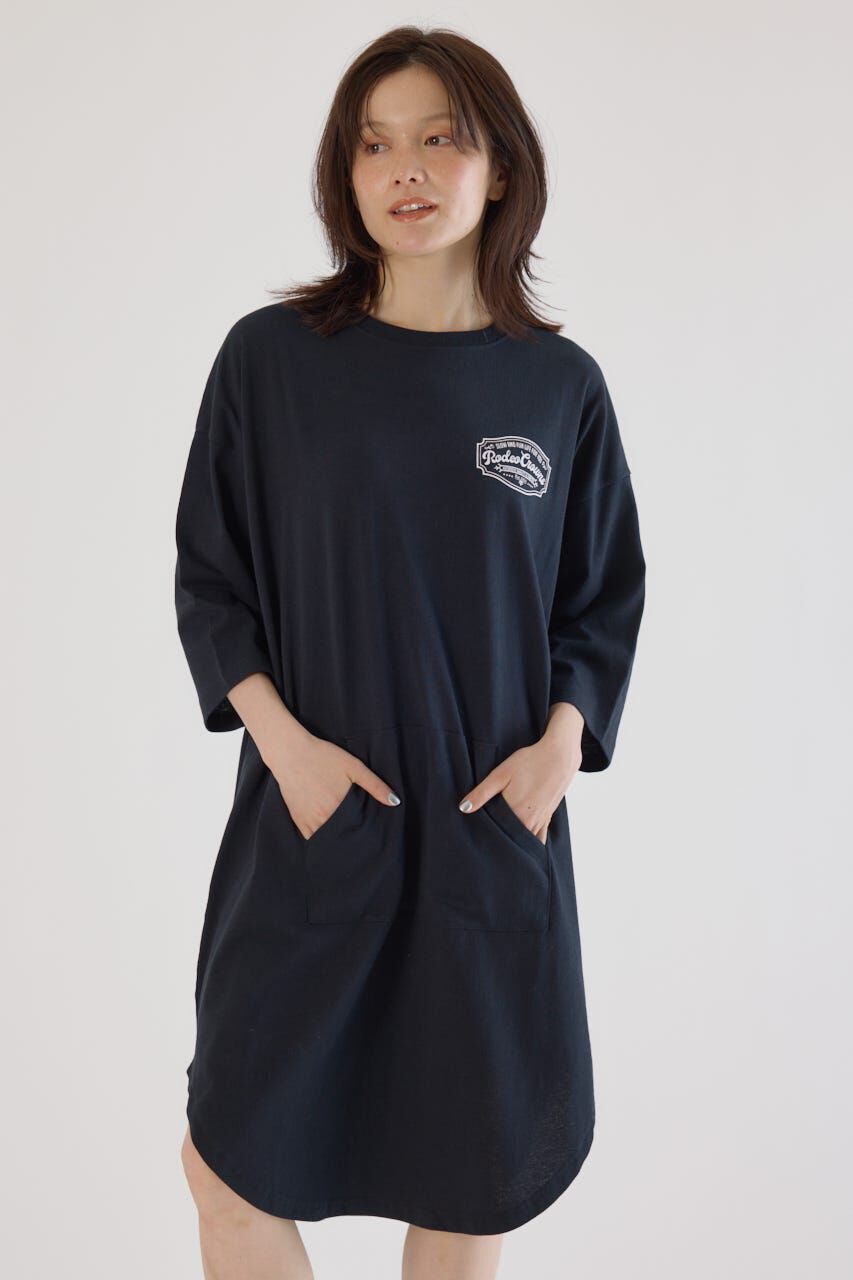 RODEO CROWNS「コール＆デニムパッチワンピース」|ワンピース|