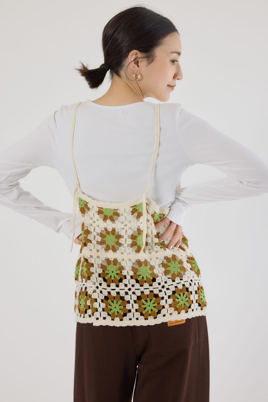 RODEO CROWNS「FLOWERクロシェキャミソール」|キャミソール|