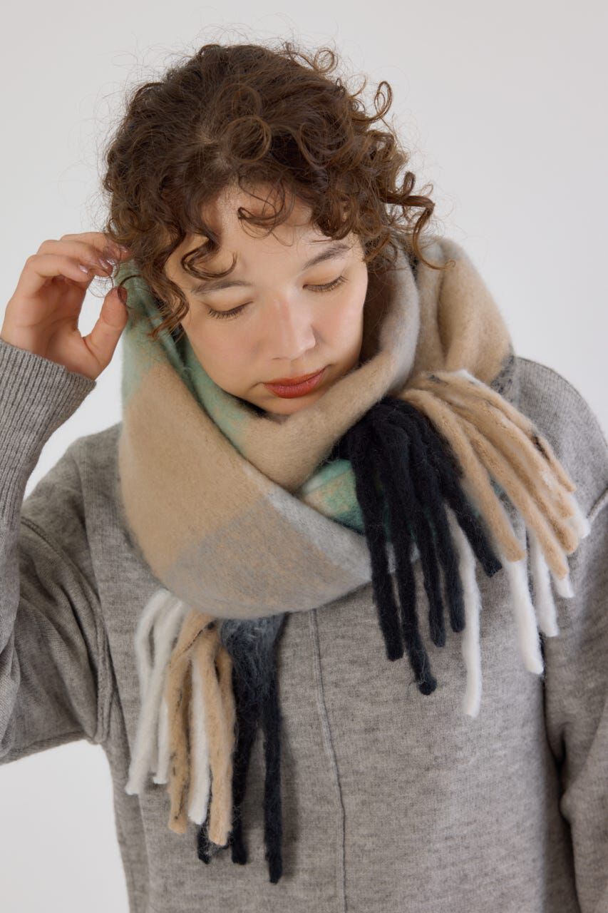 RODEO CROWNS「チェックガラ ボリュームマフラー」|その他|