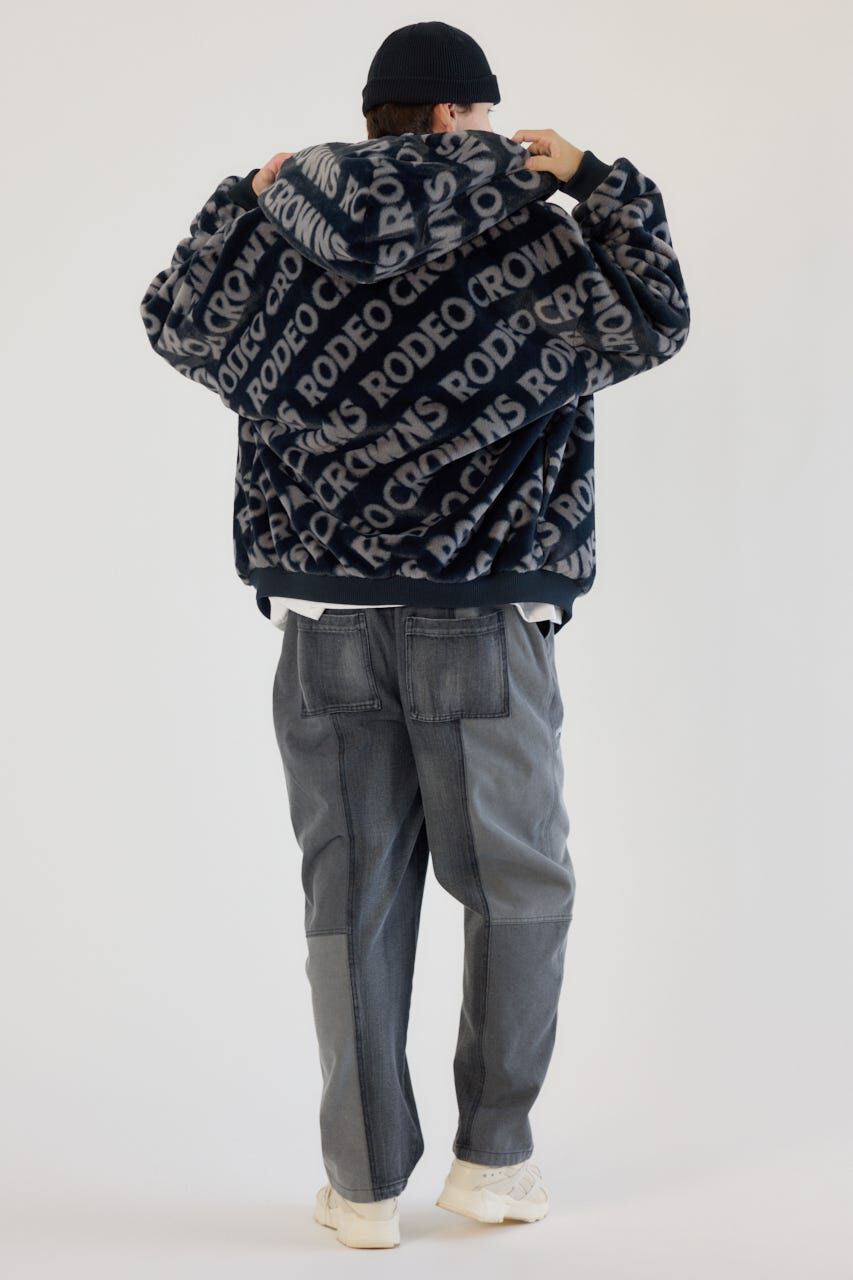 RODEO CROWNS「オールオーバーロゴファーブルゾン」|ブルゾン・スタジャン|