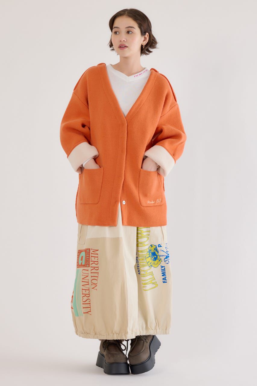 RODEO CROWNS「ダブルフェイスニットジャケット」|カーディガン|