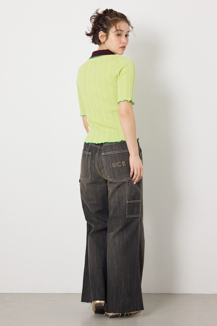 RODEO CROWNS「バイカラーポロニット」|ニット・セーター|