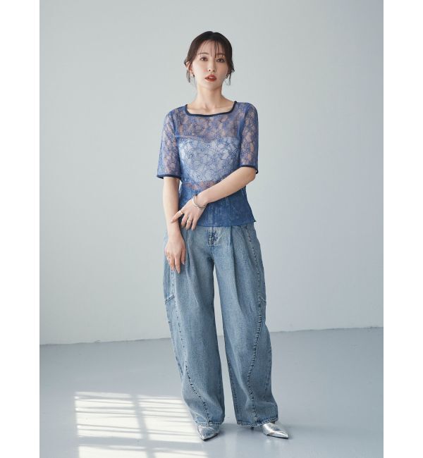 ELENDEEK「【yuumi&times;ELENDEEK】LACE TRIM CS」|Tシャツ・カットソー|