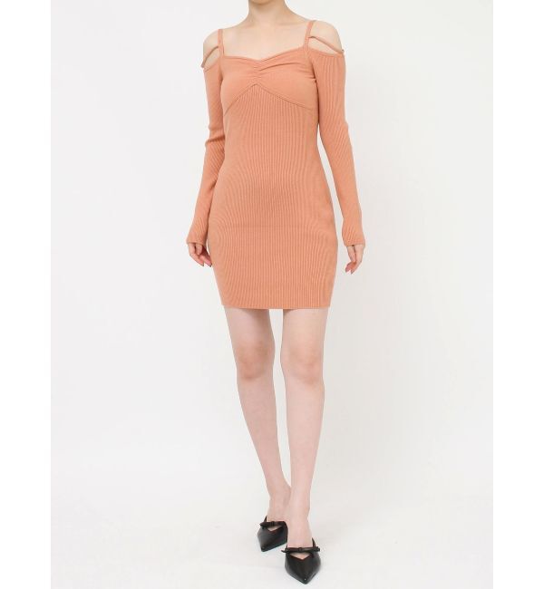 RESEXXY「ナローストラップタイトニットワンピース」|ワンピース|