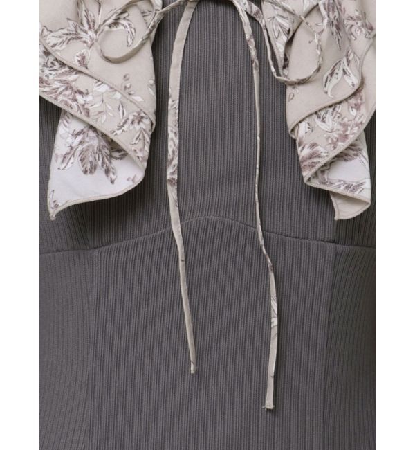 dazzlin「フリルカラードッキングリブワンピース」|ワンピース|