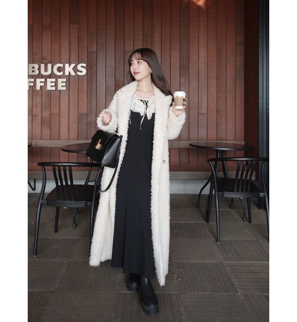 dazzlin「フリルカラードッキングリブワンピース」|ワンピース|