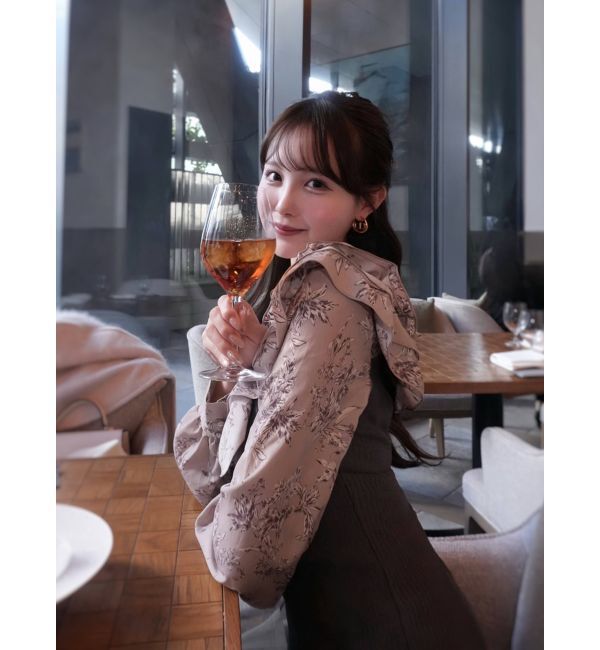 dazzlin「フリルカラードッキングリブワンピース」|ワンピース|