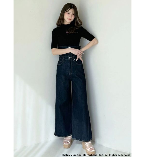 MERCURYDUO「【EMILY IN PARISコラボ】 ロゴエンブロイダリーニット」|ニット・セーター|