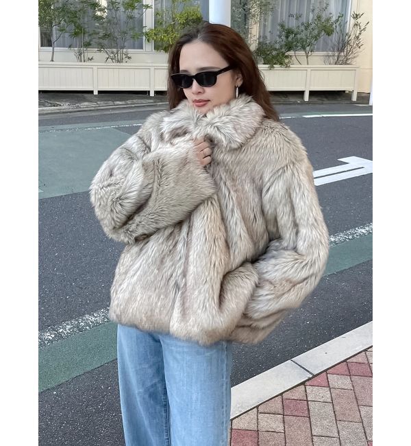 Ungrid「ボリュームデザインファーコート」|その他|