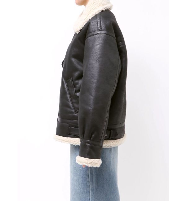 Ungrid「フェイクムートンボアブルゾン」|ブルゾン・スタジャン|