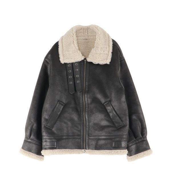 Ungrid「フェイクムートンボアブルゾン」|ブルゾン・スタジャン|