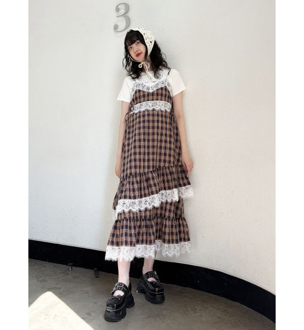 jouetie「レースドッキングキャミワンピース」|ワンピース|