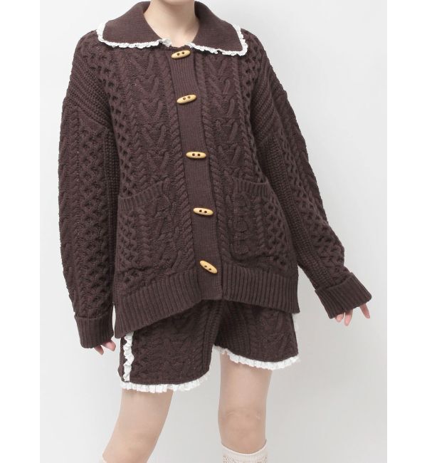merry jenny「toggle button knit cardigan」|カーディガン|