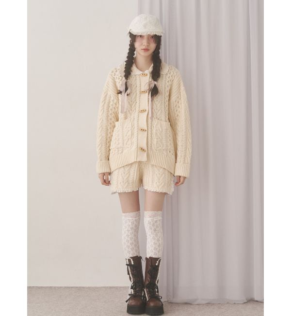 merry jenny「toggle button knit cardigan」|カーディガン|