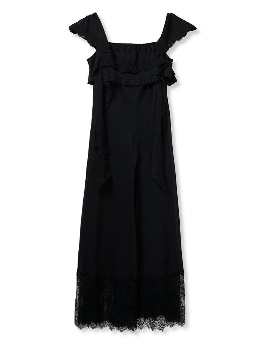 SNIDEL「シルキーシフォンレースキャミワンピース」|ワンピース|