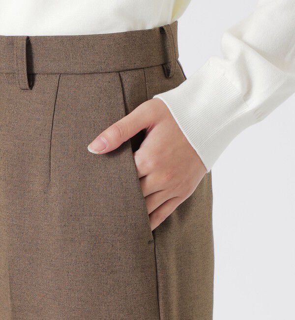  「フロントダーツテーパードパンツ」|スラックス|
