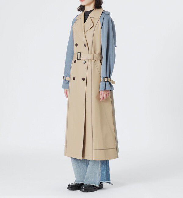  「ブロッキングトレンチコート」|トレンチコート|