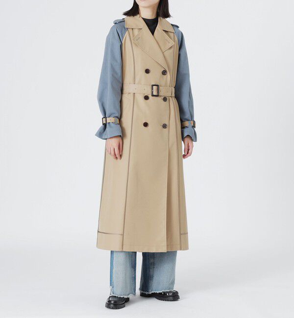  「ブロッキングトレンチコート」|トレンチコート|