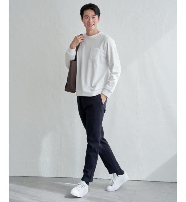 ikka「【雑誌MonoMax4月号掲載】DRYダンボールWフェイストレロンT「小泉孝太郎さん着用モデル」」|Tシャツ・カットソー|