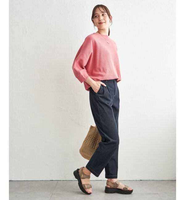 ikka「【雑誌InRed5月号掲載】タックフライスドルマンプルオーバー」|Tシャツ・カットソー|