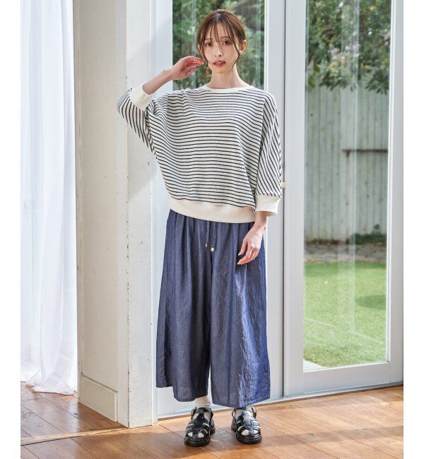 ikka「【雑誌InRed5月号掲載】タックフライスドルマンプルオーバー」|Tシャツ・カットソー|