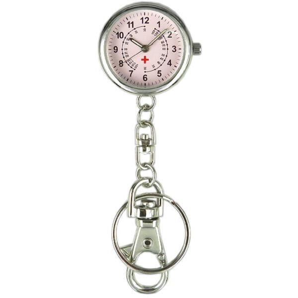 BACKYARD FAMILY「ナースウォッチ シンプル 定番 キーホルダー おしゃれ かわいい 時計 レディース ハングウォッチ」|腕時計|ピンク1