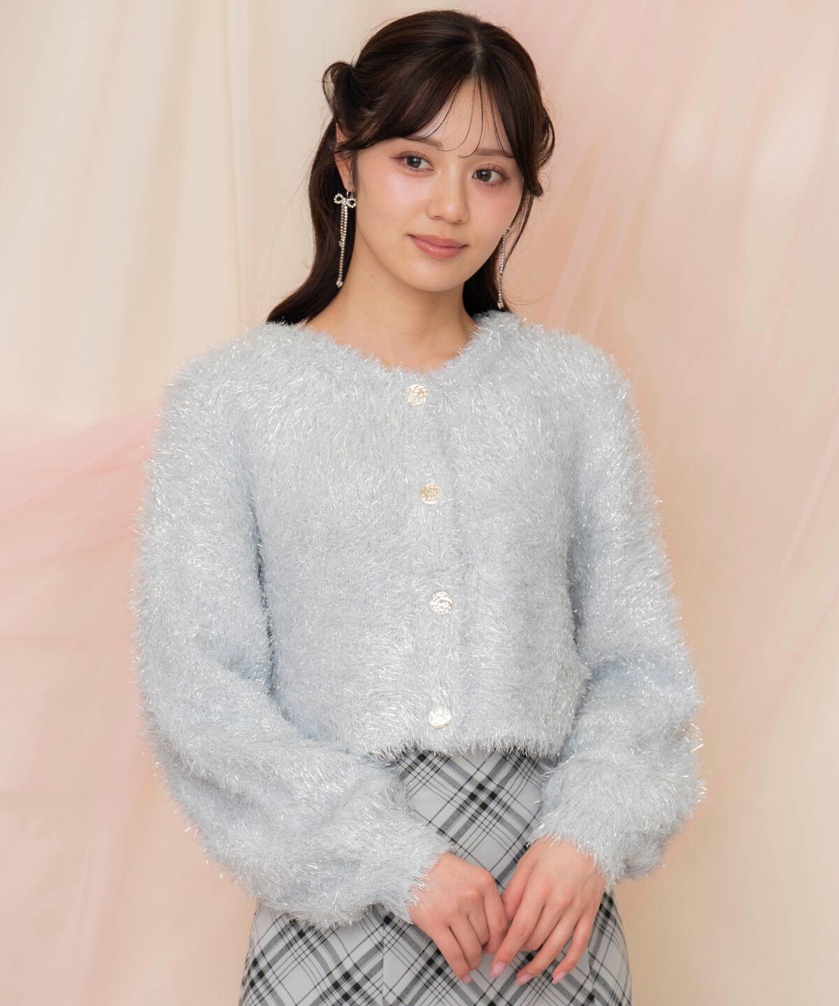 WILLSELECTION「シャギーラメカーディガン」|カーディガン|