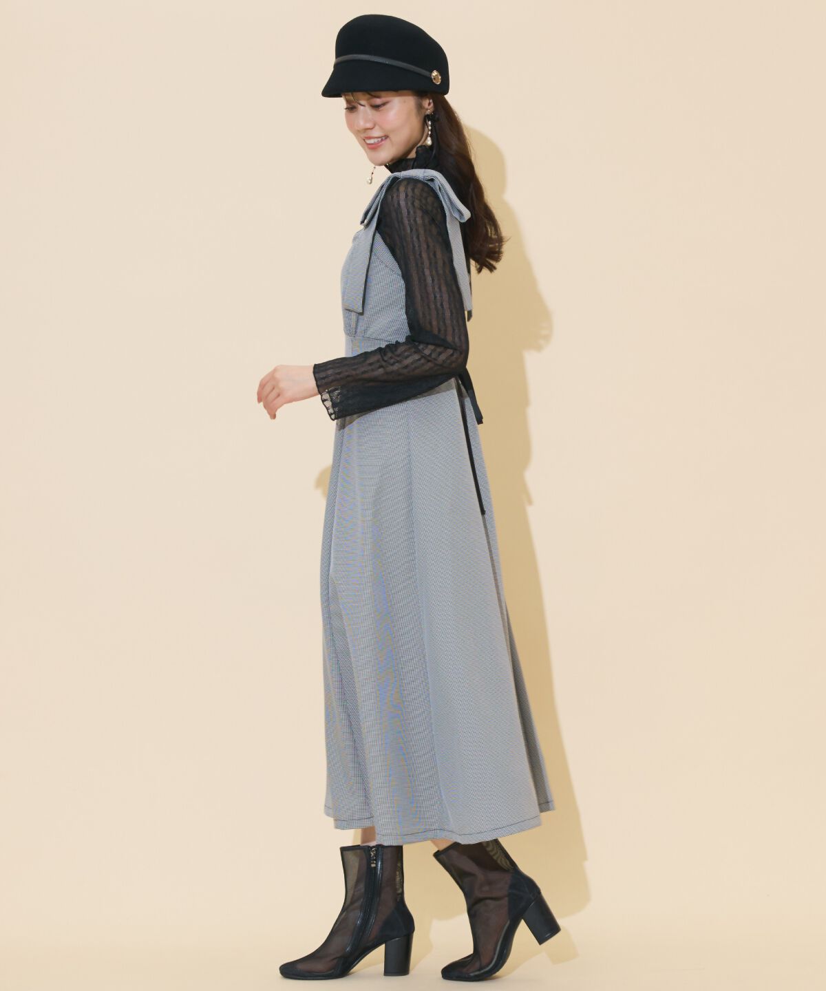 WILLSELECTION「ショルダーリボンフロントZIPワンピース」|ワンピース|