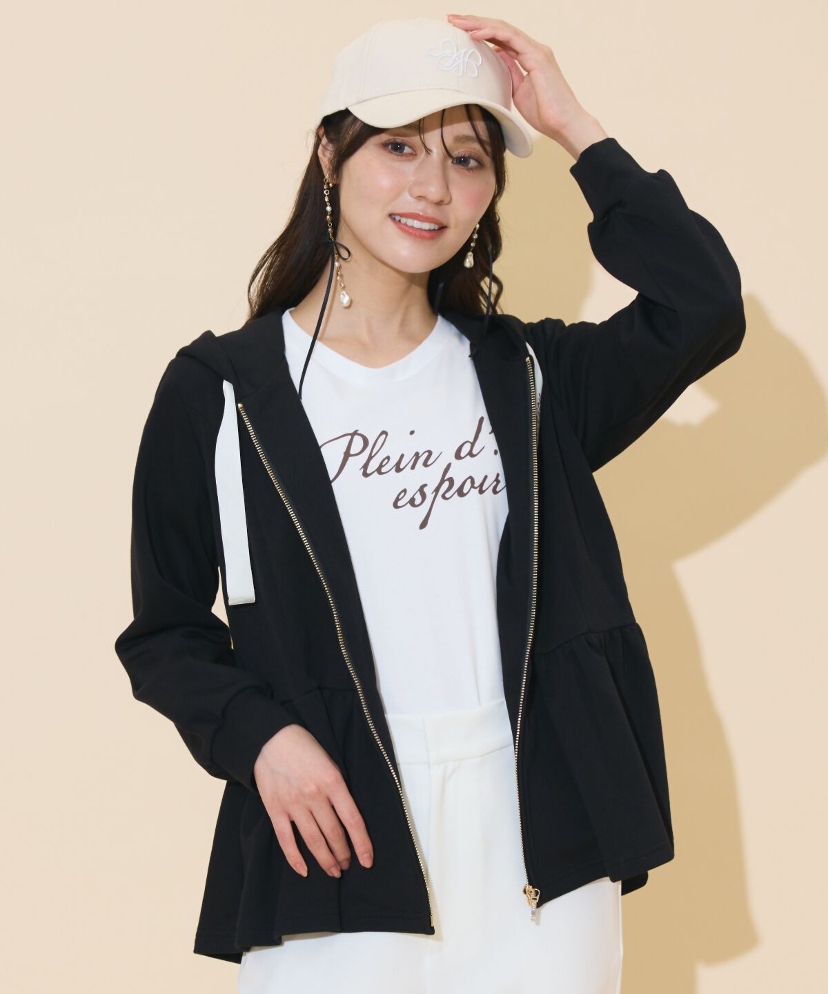 WILLSELECTION「ペプラムパーカー」|パーカー|