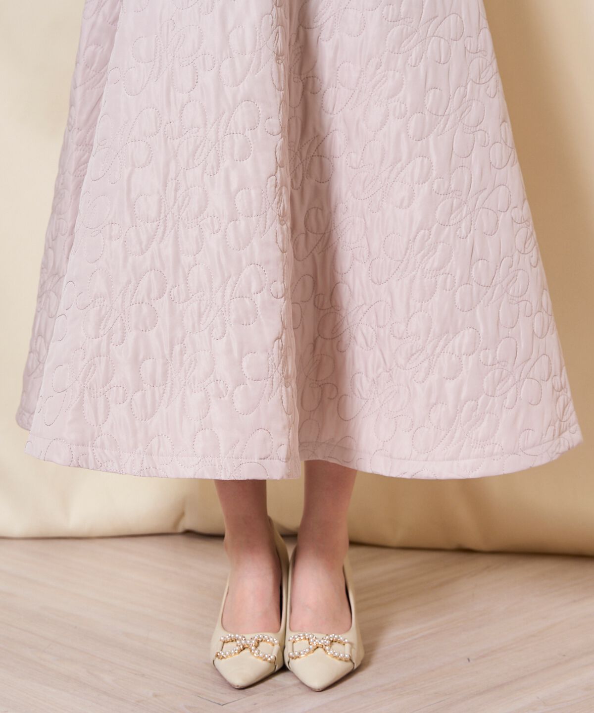 WILLSELECTION「キルティングボリュームフレアスカート」|フレア|