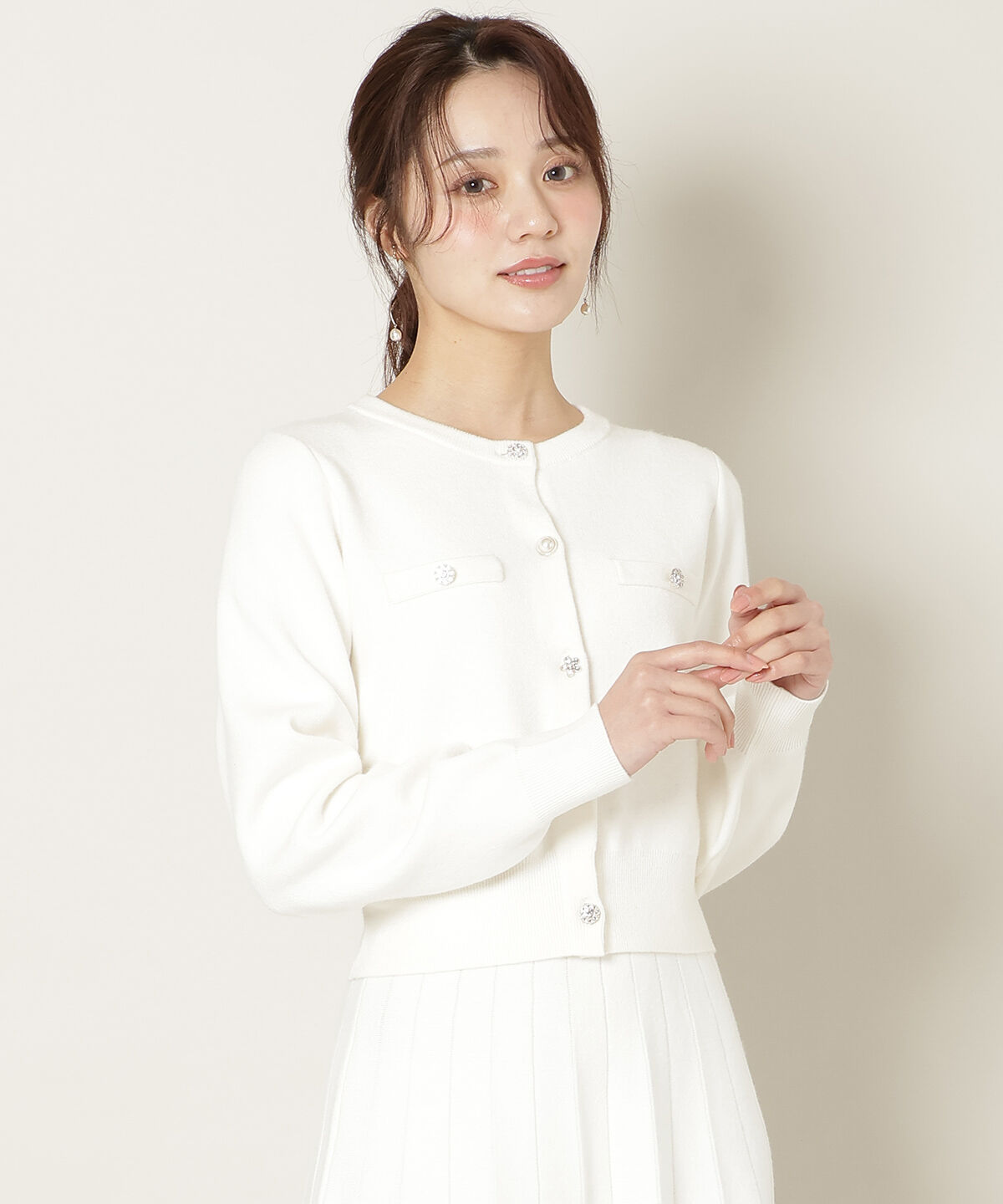 WILLSELECTION「ファーティペット付きニットSETUP」|ワンピース|