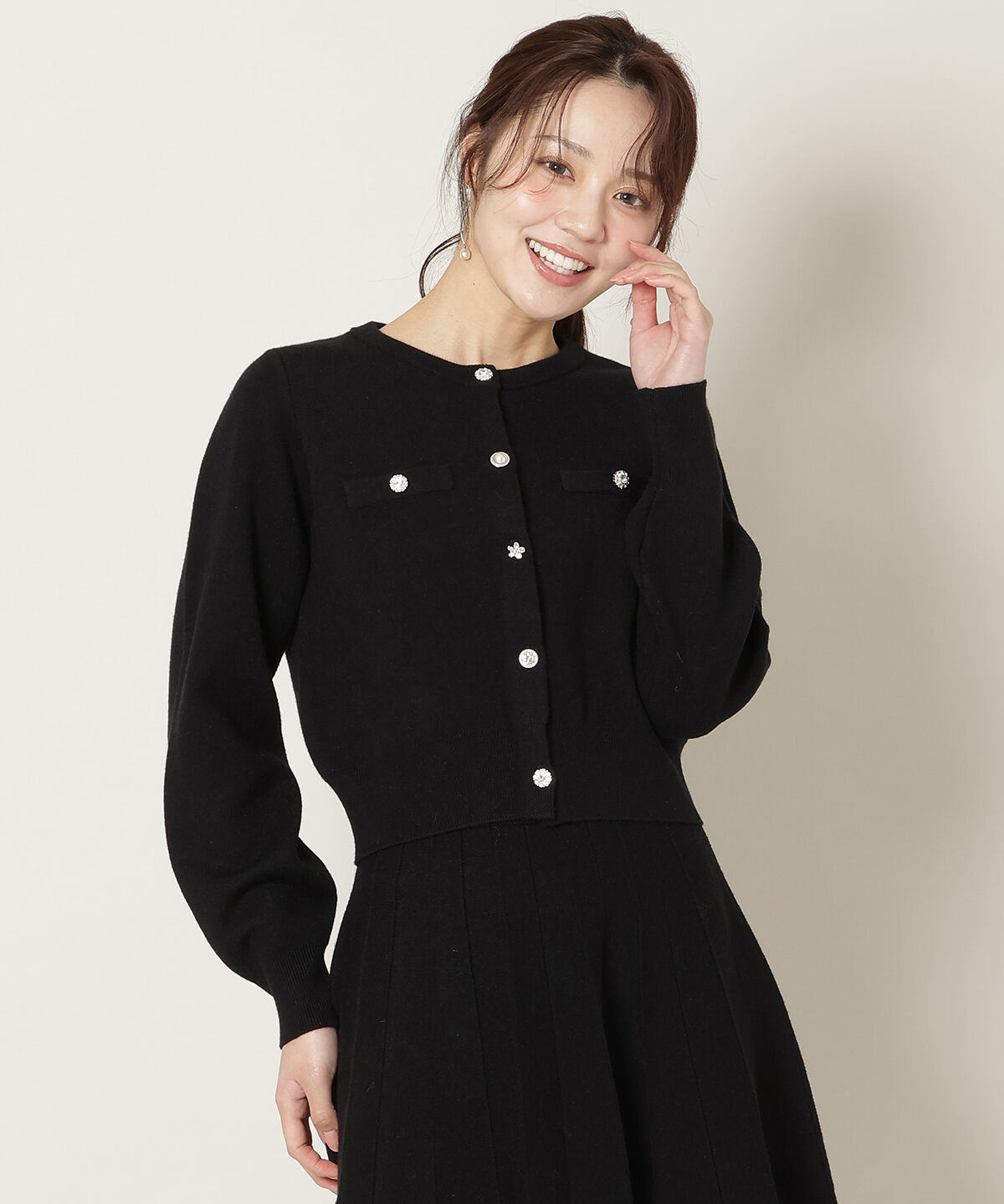 WILLSELECTION「ファーティペット付きニットSETUP」|ワンピース|