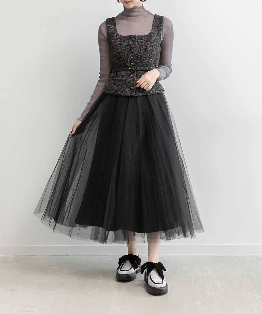  「ベロアリボンボリュームソールシューズ」|ローファー|