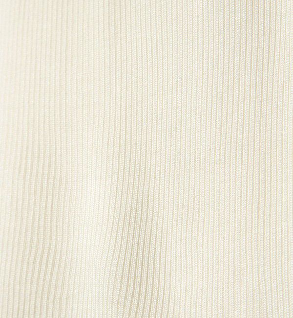 UNITED ARROWS「シルク リブ クルーネック ニット」|ニット・セーター|