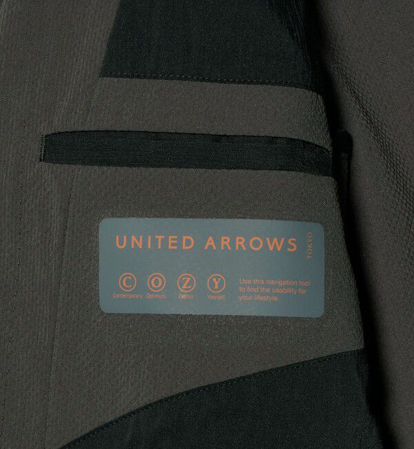 UNITED ARROWS「ドビー 2ボタン シングル テーラードジャケット UA COZY　ウォッシャブル　タテヨコストレッチ　防しわ　撥」|テーラードジャケット|
