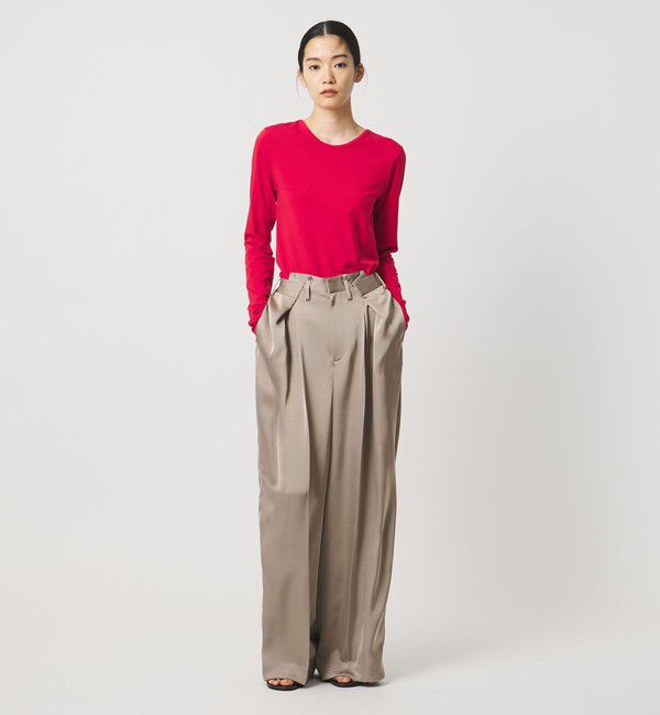 AEWEN MATOPH「＜AEWEN MATOPH＞サテンインタックパンツ ‐ ウォッシャブル - 」|その他|