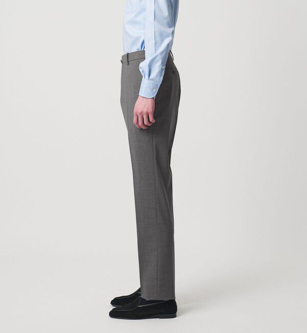 UNITED ARROWS「トロピカル ノープリーツ スラックス COMFORT EASY‐MODEL 2WAYストレッチ 撥水」|スラックス|