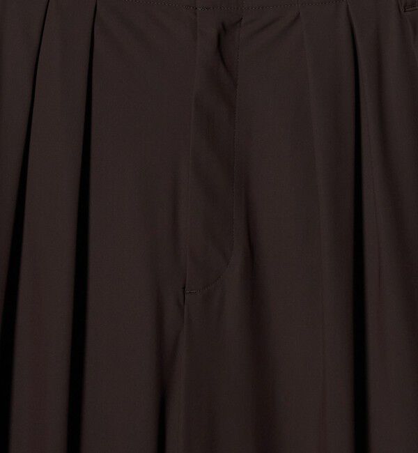 UNITED ARROWS「ジャージー タック ワイドパンツ ‐ウォッシャブル‐」|スラックス|