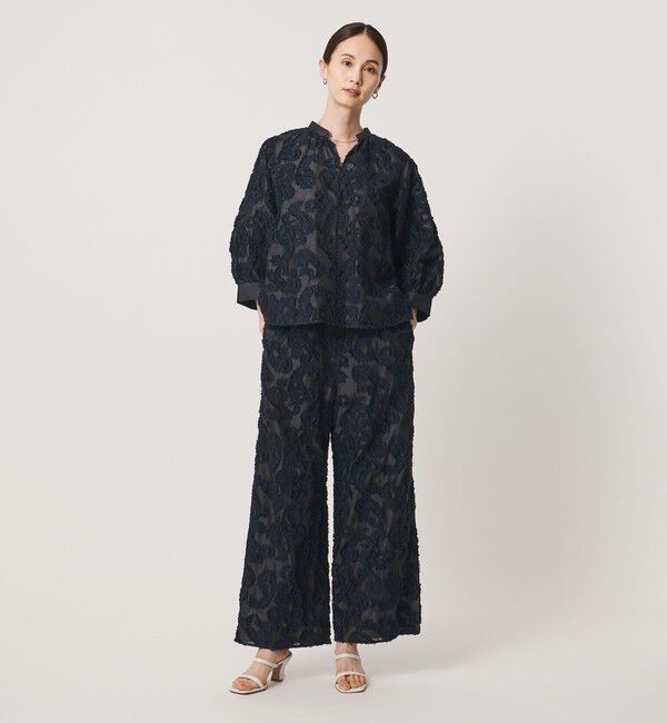 UNITED ARROWS「カット ジャガード ブラウス ‐ウォッシャブル‐」|シャツ・ブラウス|