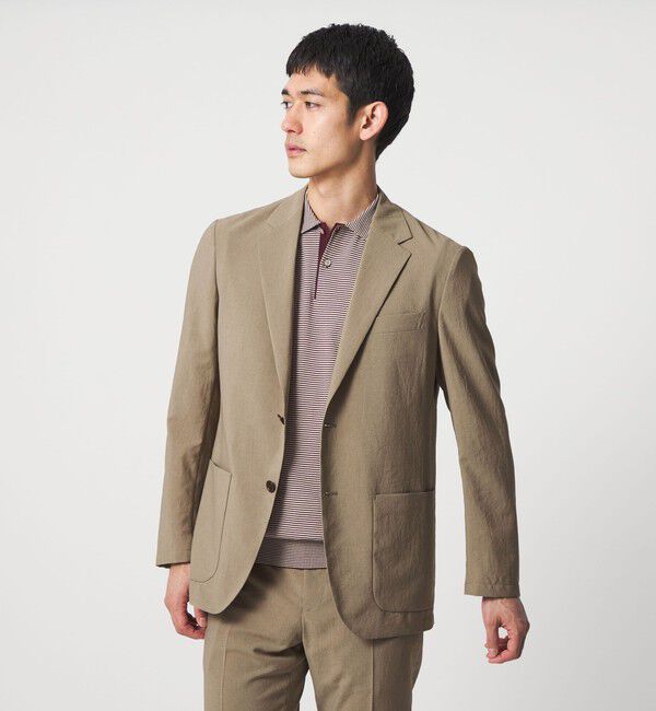 UNITED ARROWS「ポリエステル T＆T 2ボタン テーラードジャケット UA COZY ウォッシャブル ヨコストレッチ」|テーラードジャケット|