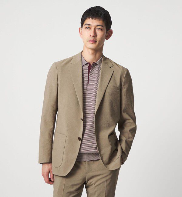 UNITED ARROWS「ポリエステル T＆T 2ボタン テーラードジャケット UA COZY ウォッシャブル ヨコストレッチ」|テーラードジャケット|