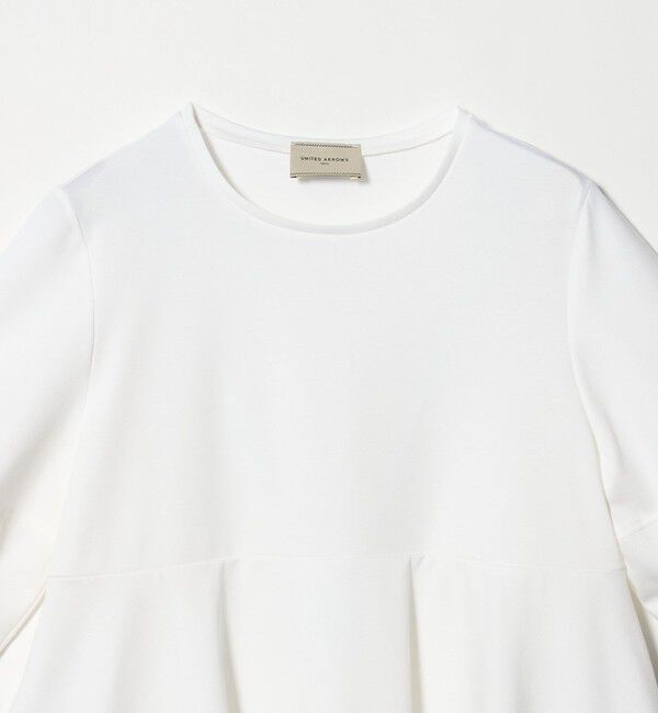 UNITED ARROWS「ポンチ ペプラム ショートスリーブ カットソー」|Tシャツ・カットソー|