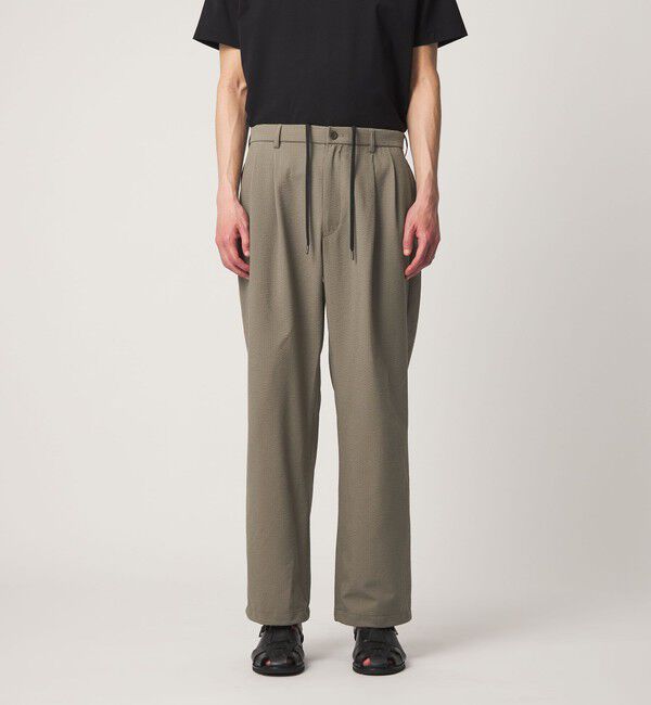 UNITED ARROWS「DotAir ドットエア サッカー ヘムコード 2プリーツ パンツ　吸水速乾」|その他|