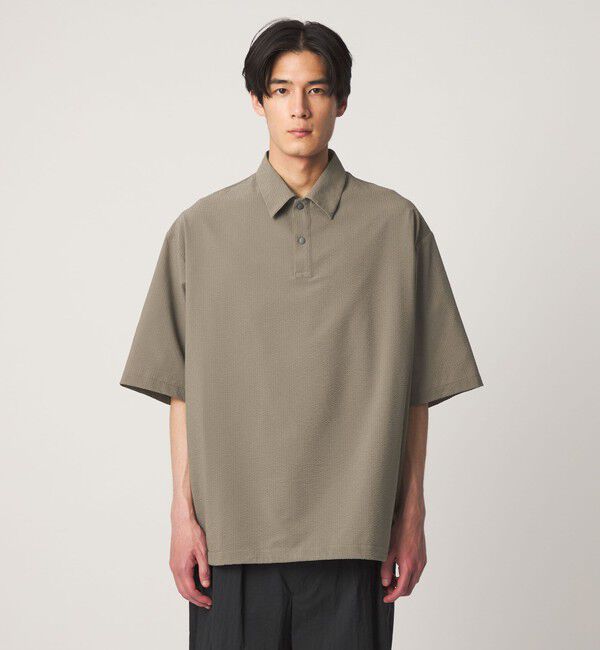 UNITED ARROWS「DotAir ドットエア サッカー ヘムコード ポロシャツ　吸水速乾」|ポロシャツ|