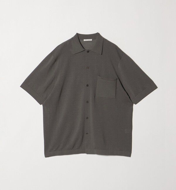 UNITED ARROWS「ウール/ペーパーヤーン ニットシャツ」|シャツ・ブラウス|