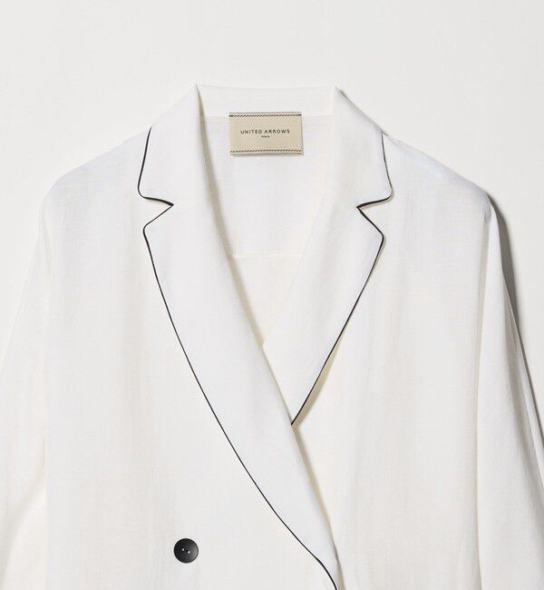 UNITED ARROWS「パイピング ドルマン ブラウス ジャケット ‐ウォッシャブル‐」|テーラードジャケット|